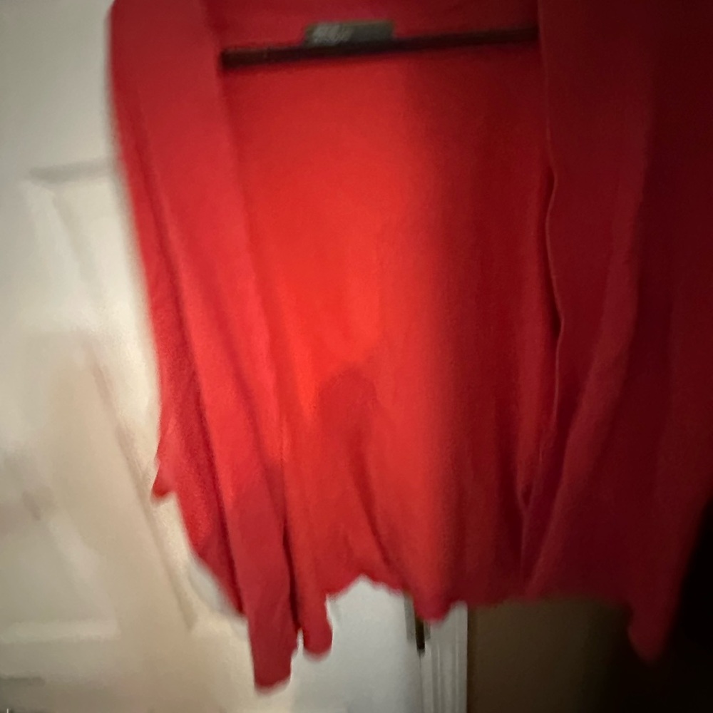 89th & Madison Vibrant Red Cardigan
